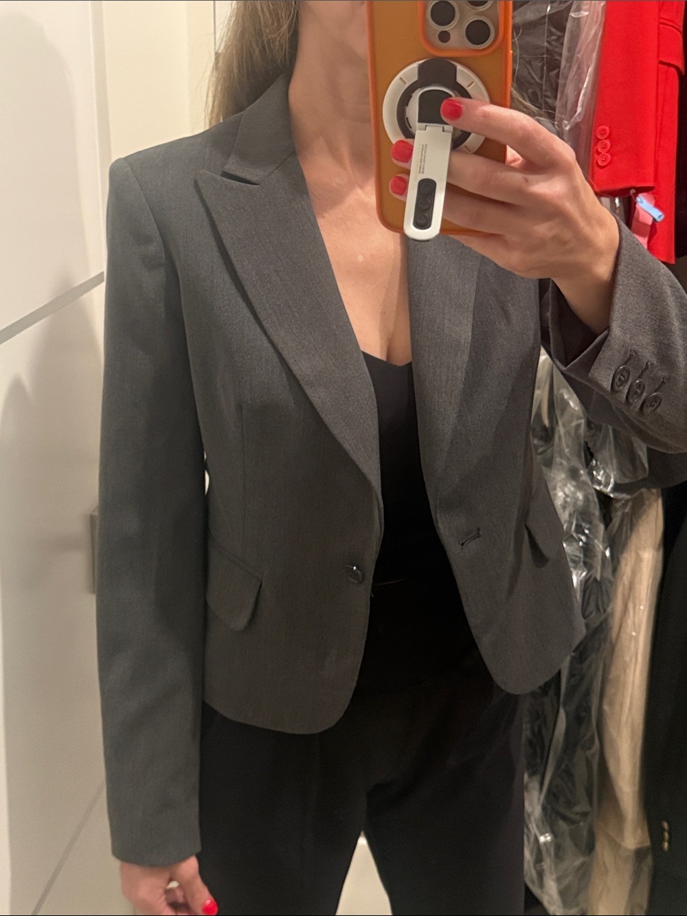 Body by Victoria Tailored Dark Gray Women's Blazer size 4